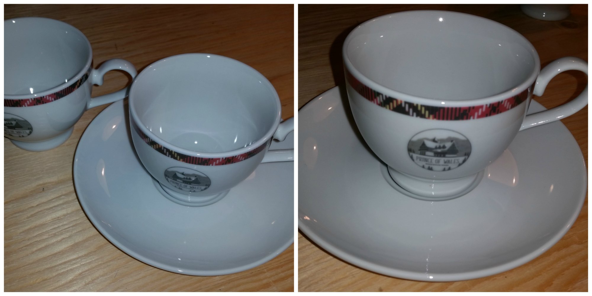 Custom Printed cups and saucers.