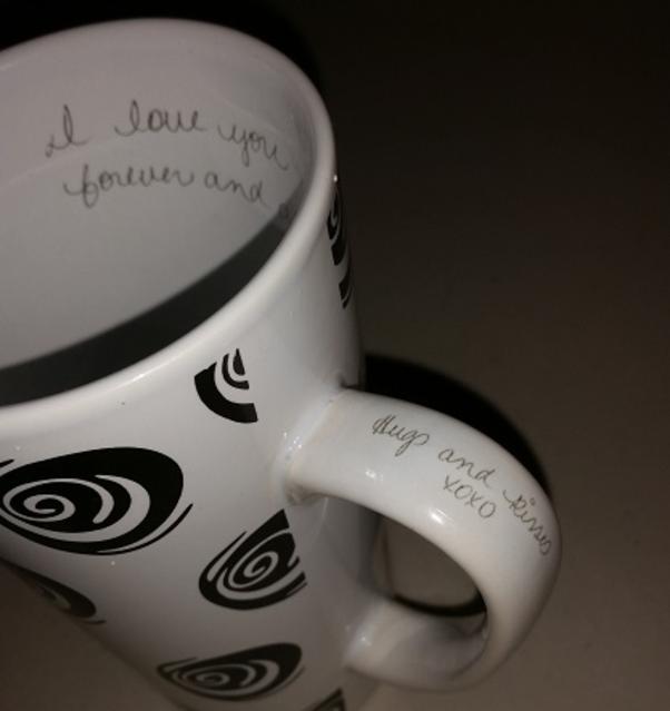 Hand Written On/IN mugs