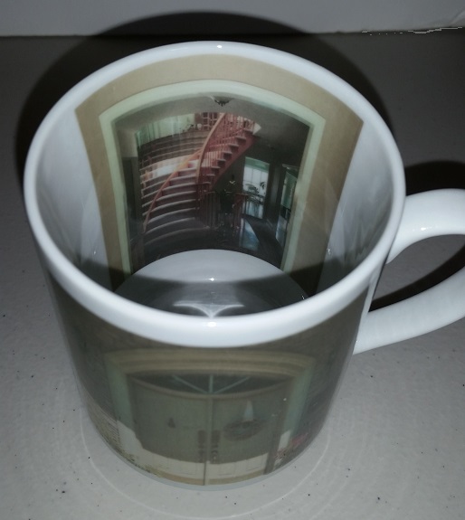 Inside Out Mug, printing front door and the front entrance