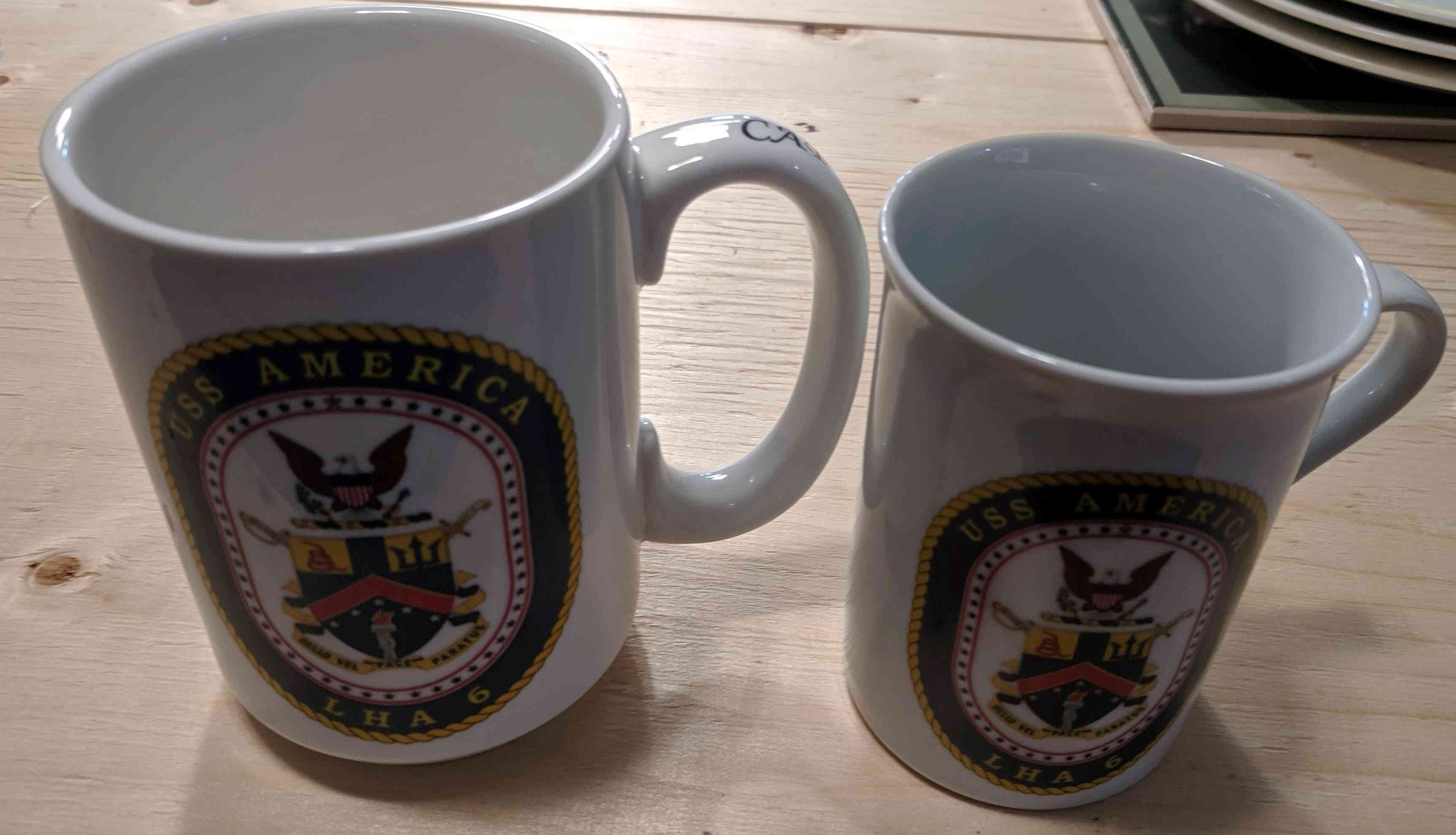 USS America Assault Ship Captains Printed Mug