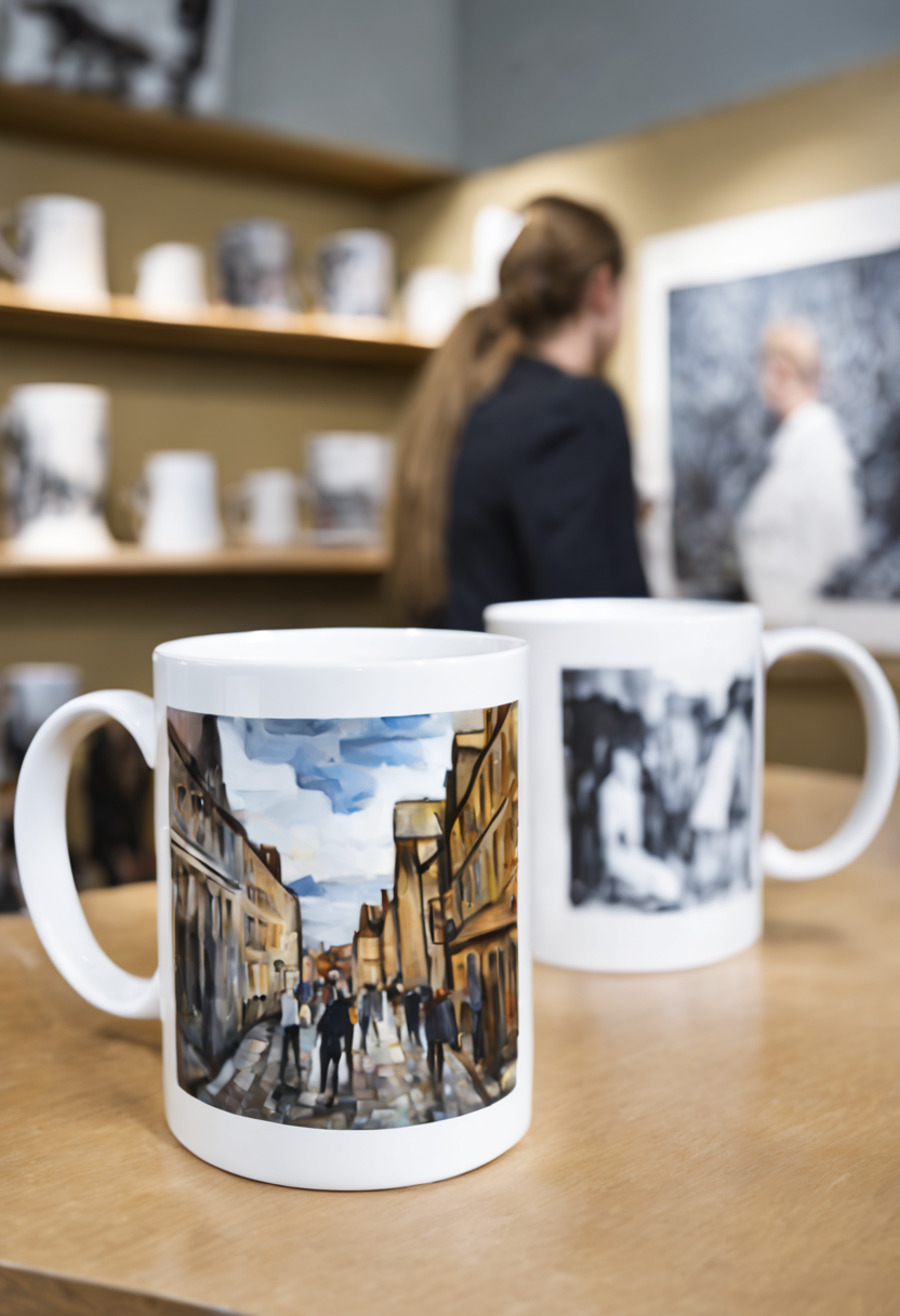 custom printed mugs inside print your branding on outside bottom print for gift shops art shops 1