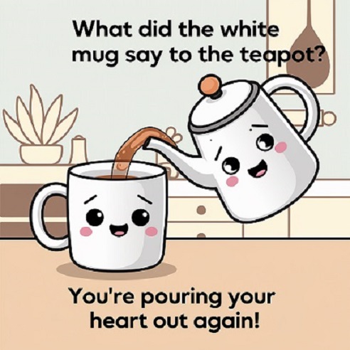 Printed porcelain coffee mugs and custom printed ceramic tea pots